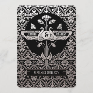 Égypte Nouveau mariage Invitations Silver Foil