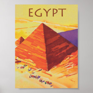 Egypte, Pyramides d'Angleterre, Poster Vintage voy