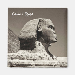 Egypte & Sphinx, Pyramides, Ancien Aimant Du Caire