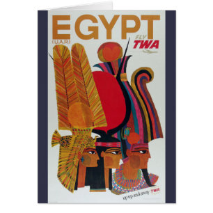 Egypte Vintage Voyage aérien Culture ancienne Tour