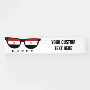 Égyptien Shades bannière de texte et de couleur pe