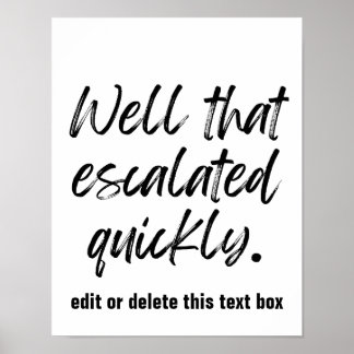 Eh bien, cela a augmenté rapidement - impression p