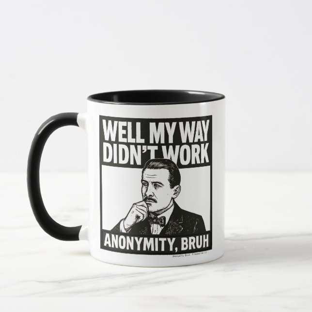 Eh bien, ma façon n'a pas fonctionné - homme - Mug (Gauche)
