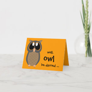 Eh bien, OWL être mis en garde ... Carte à note fi