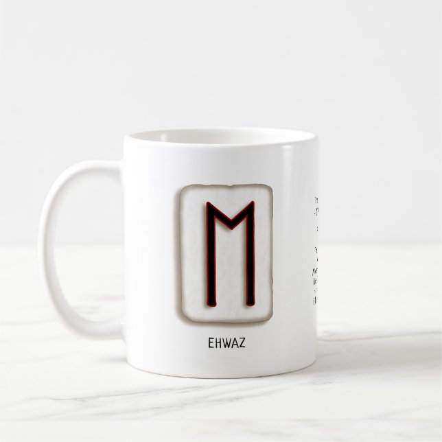 Ehwaz RuneStone Mug (Gauche)