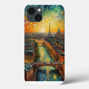 Eiffel Starry Night Étui Impressionniste Audacie