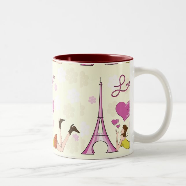EIFFEL TOWER LOVE MUG (Droit)