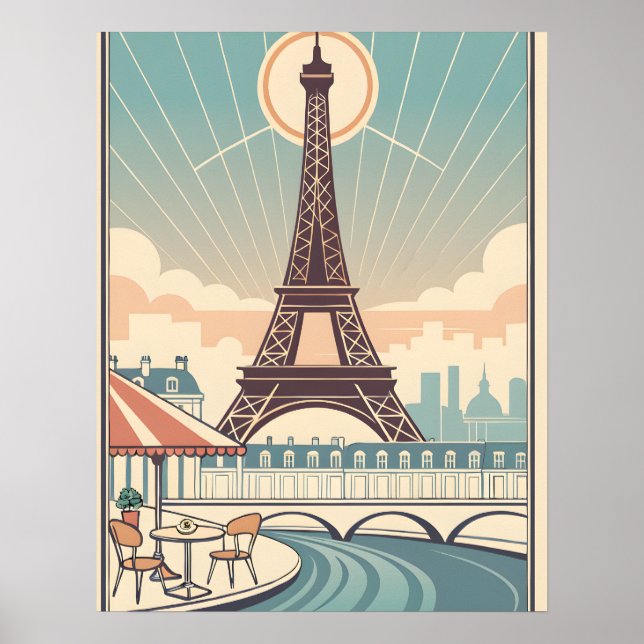Eiffel Tower Paris Poster (Devant)