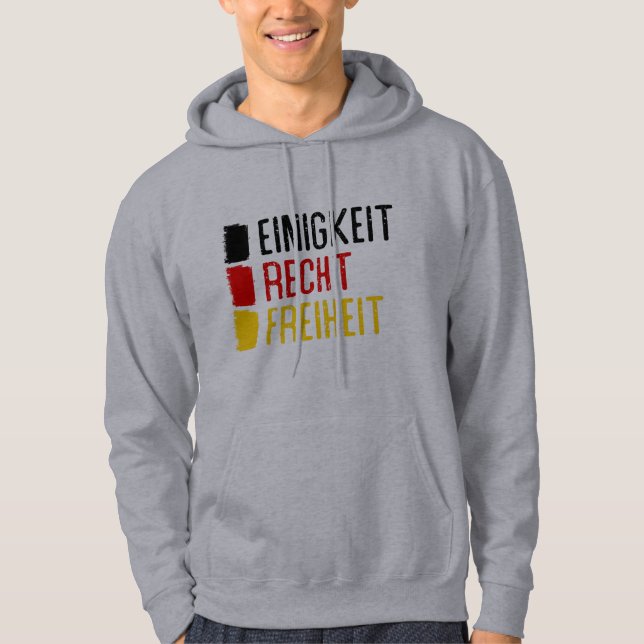 Einigkeit Recht Freiheit Allemagne Moto Sweat - sh (Devant)