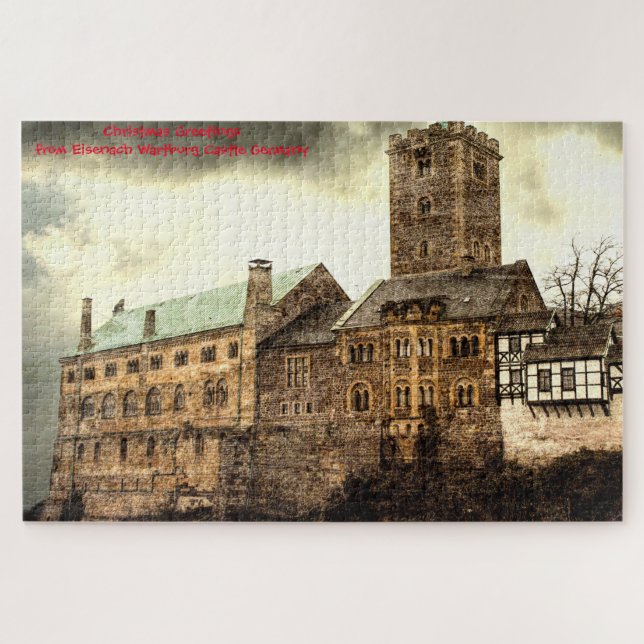 Eisenach Wartburg Castle Allemagne. Jigsaw Puzzle (Horizontal)