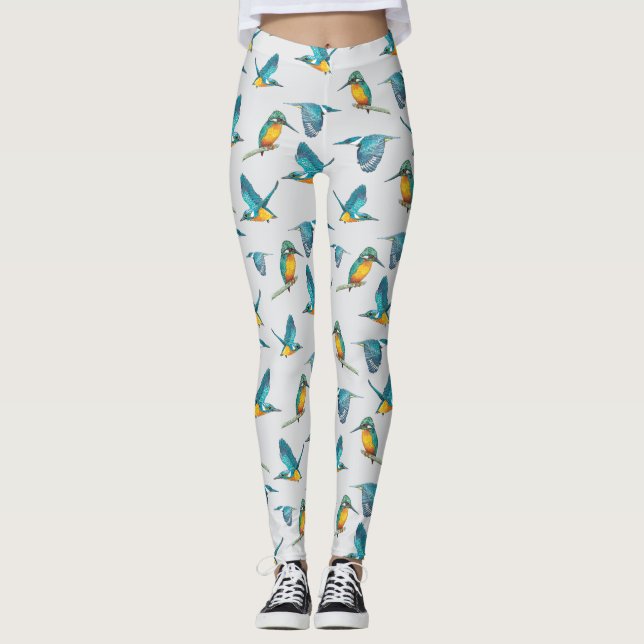 Eisvogel-Muster Leggings (Devant)