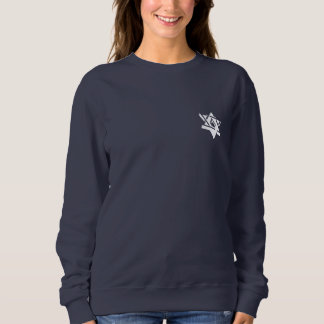 #EJH Sweatshirt d'équipage féminin en bleu