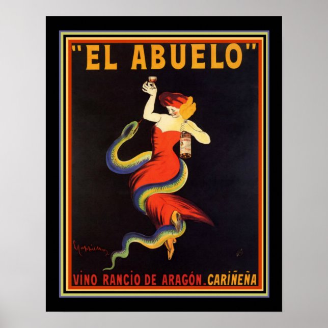 "El Abuelo" Poster Leonetto Cappiello 16x20 (Devant)