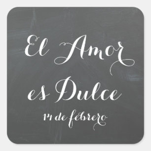 El Amor es Dulce- Personnaliser ces autocollants