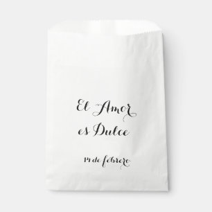 El Amor es Dulce- Personnaliser ces sacs de faveur