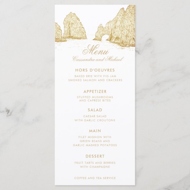 El Arco Cabo San Lucas Arch Menu (Devant)