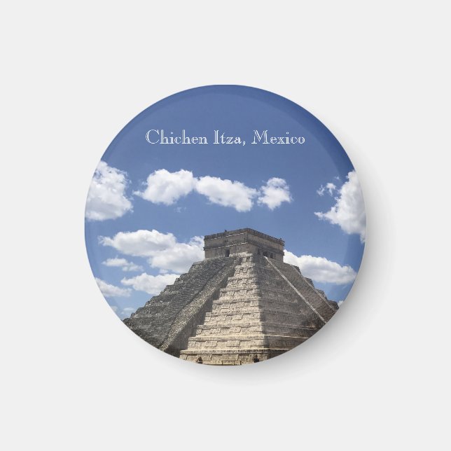 El Castillo - Chichen Itza, Mexique Magnet (Devant)