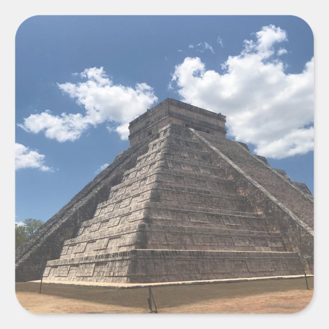 El Castillo - Chichen Itza, Mexique Stickers #3 (Devant)