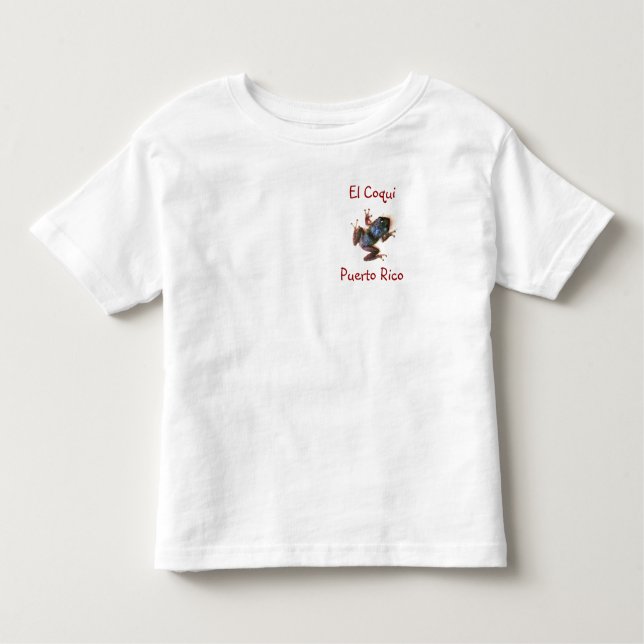 EL Coqui, le T-shirt de l'enfant de Porto Rico (Devant)