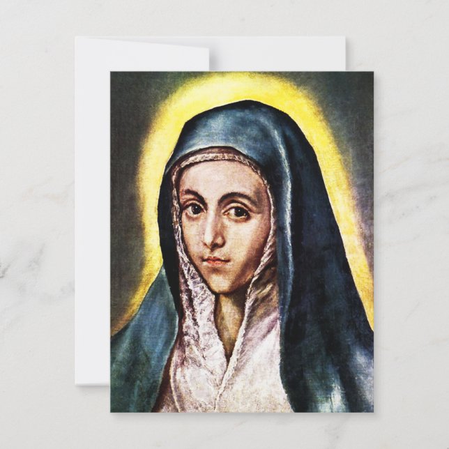 El Greco Virgin Mary Invitations (Devant)