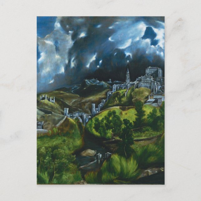 El Greco Vue de la carte postale de Tolède (Devant)