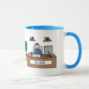 EL Jefe - tasse personnalisée de bande dessinée