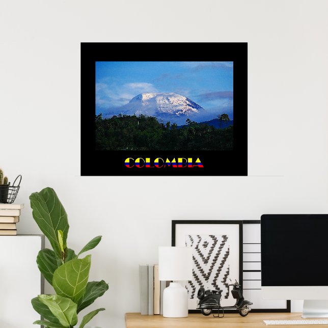 El Nevado del Tolima Colombie Affiche (Bureau à domicile)