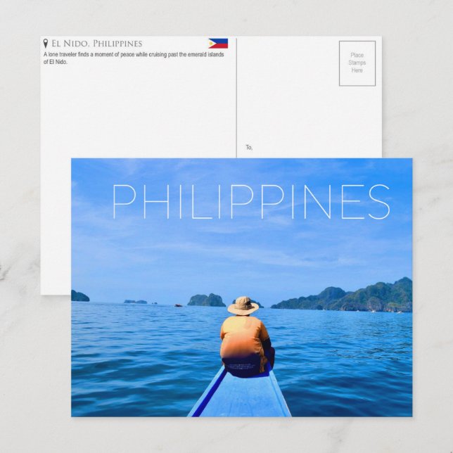 El Nido, Philippines Carte Postale de Voyage (Devant / Derrière)