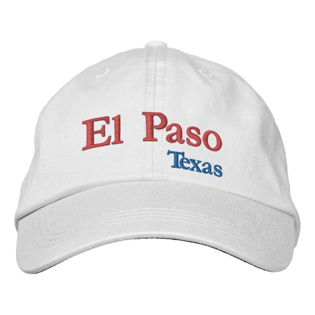 El Paso Texas Casquette de baseball brodé (Devant)