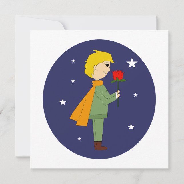 El principito admirando su rosa (Devant)