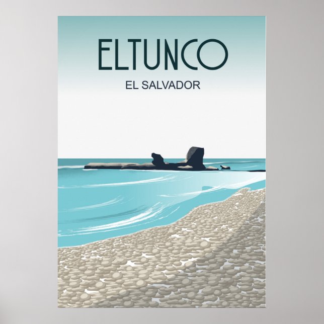 El Salvador El Tunco | Poster Vintage voyage (Devant)