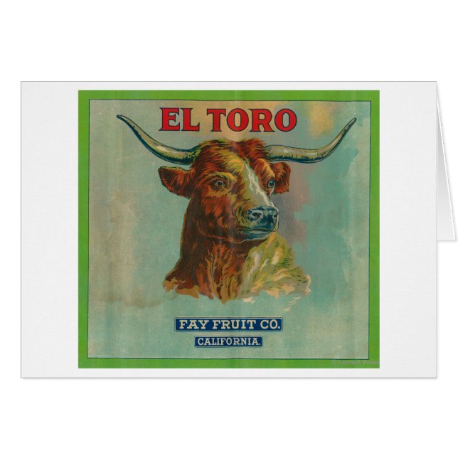 El Toro Orange Étiquette (Devant horizontal)