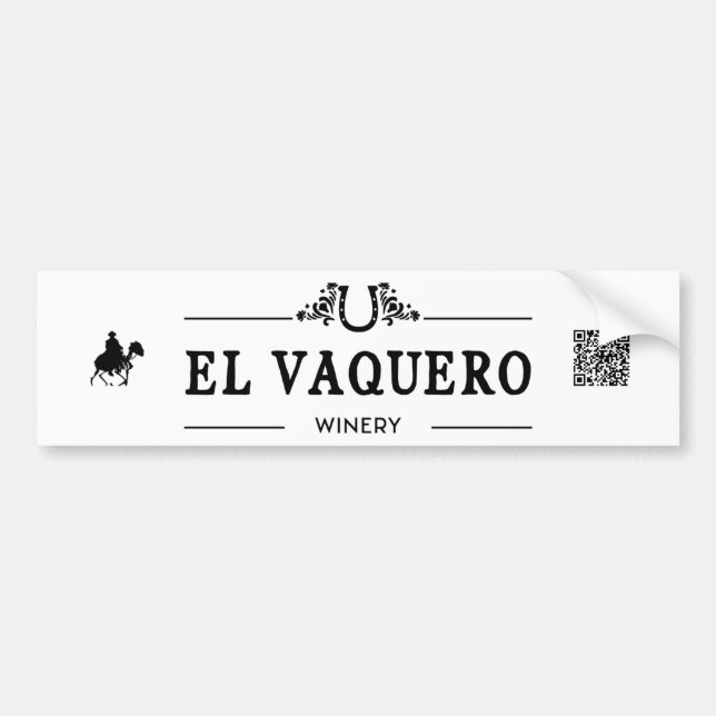 El Vaquero Bumper Sticker (Devant)