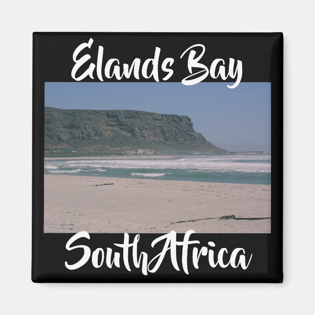 Elands Bay Afrique du Sud Ocean Beach View Magnet (Devant)