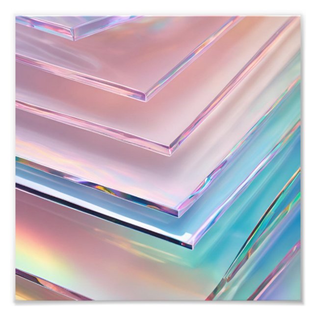 Élargissement de la photo en verre holographique (Devant)