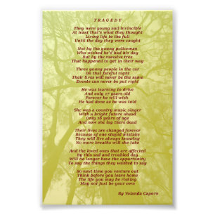 Élargissement tragique de la photo