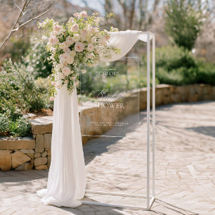 Élasant Fête des mariées minimale Affiche de bienv