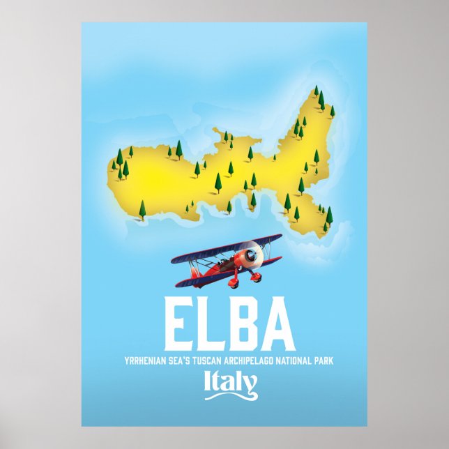 Elbe, mer Tyrrhénienne, toscan, Italie affiche de  (Devant)