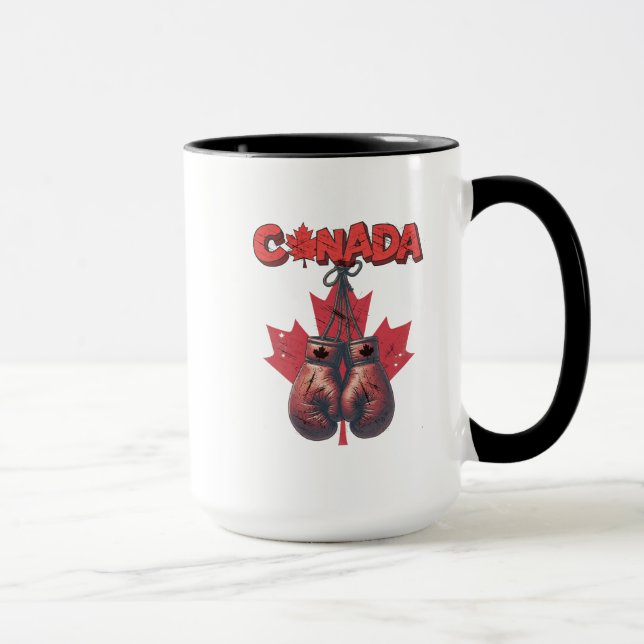 elbows up canada, made in canada 100% canada mug (Droite)