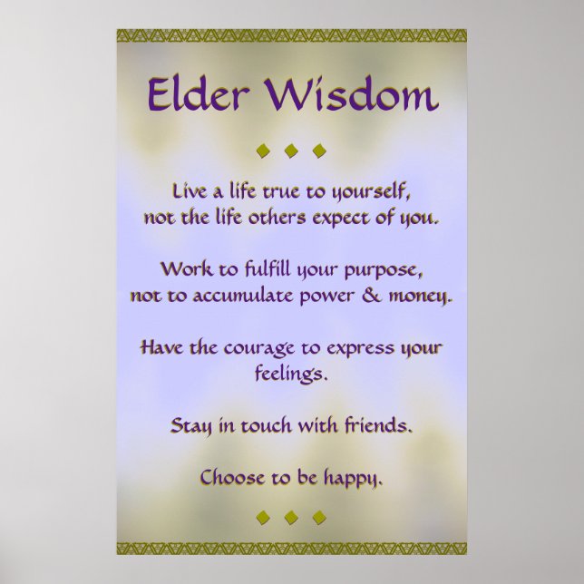 Elder Wisdom III Poster (Devant)