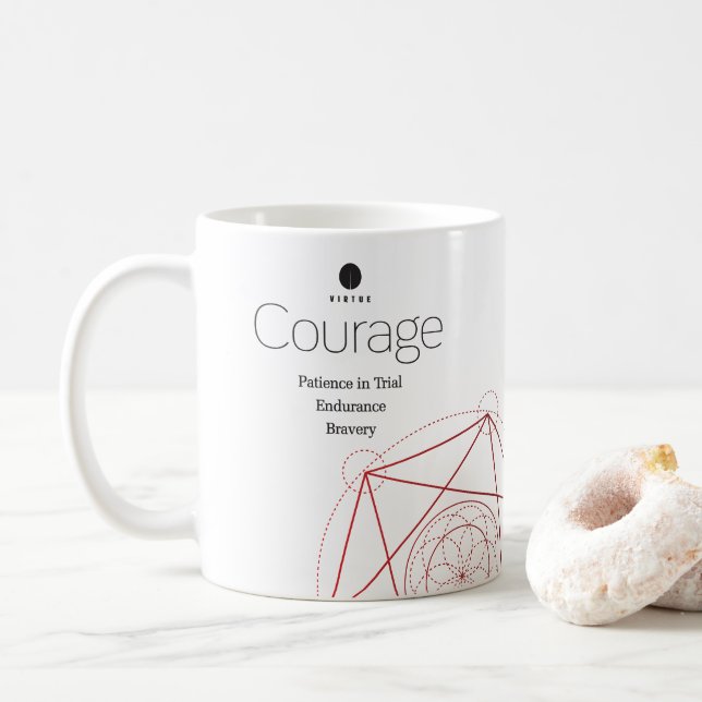 Elect Art : Courage : 6 sur 7 Mug de vertu (Avec donut)