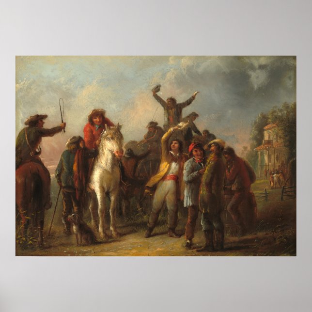 Élection - Alfred Jacob Miller Poster d'Art (Devant)