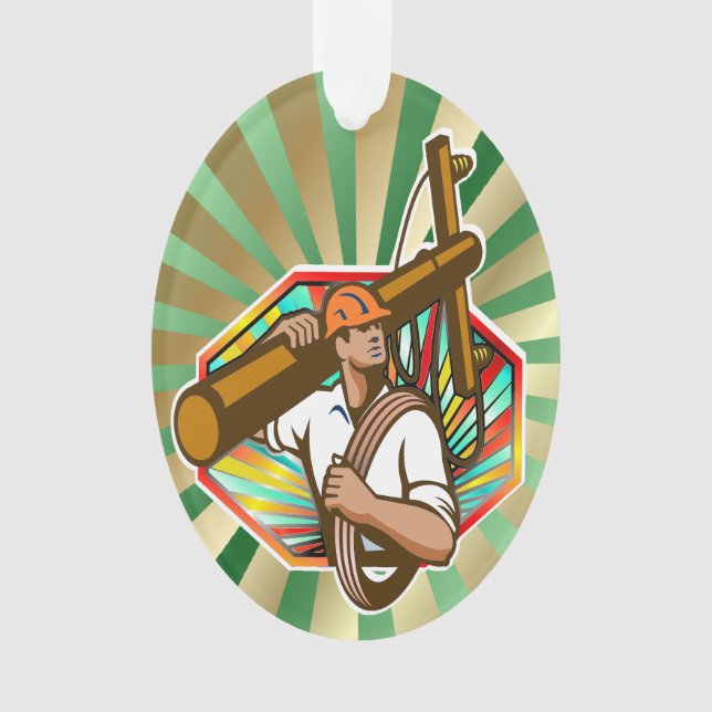 Electric Company Power Line Lineman - Appréciation (devant)