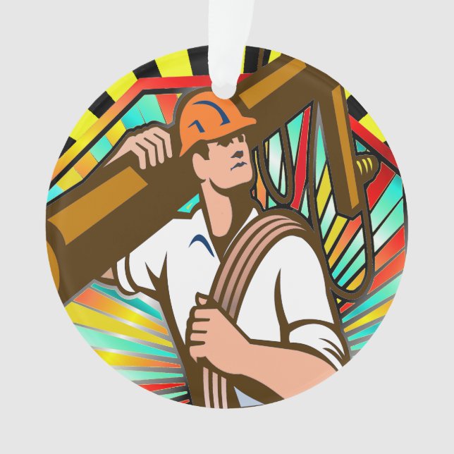 Electric Company Power Line Lineman - Appréciation (devant)