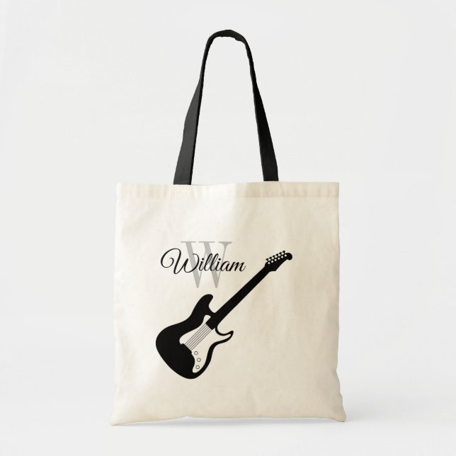 Electric guitar tote bag for teacher and student (Devant)