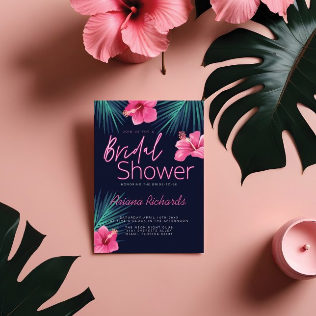 Electric Love Neon rose Tropical Retro (Créateur téléchargé)