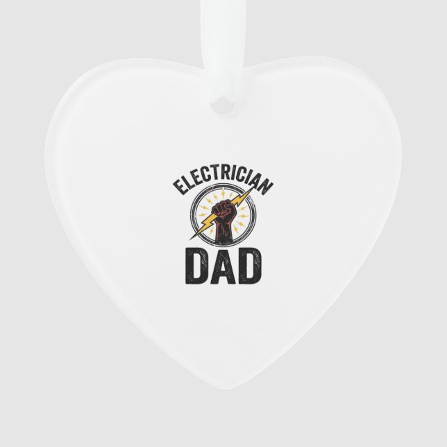 Electrician Dad Vintage Engraving Vector Shirt Des (devant)