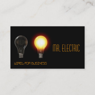Électrique, électricien, Carte de visite électr