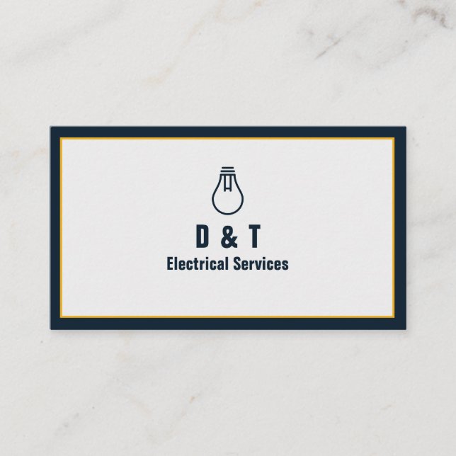 Électrique, Électricien, Carte de visite électriqu (Devant)