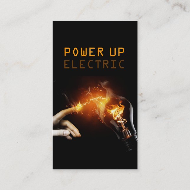 Électrique, électricien, Carte de visite électriqu (Devant)